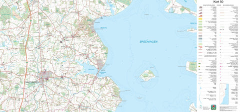 Kortforsyningen Christiansfeld (1:50,000 scale) digital map