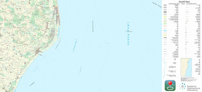 Kortforsyningen Dybvad (1:25,000 scale) digital map