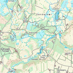 Kortforsyningen Egtved (1:25,000 scale) digital map
