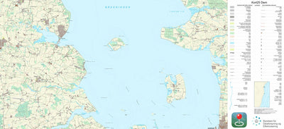 Kortforsyningen Ejby (1:25,000 scale) digital map