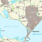 Kortforsyningen Ejby (1:25,000 scale) digital map