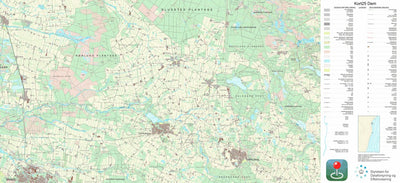 Kortforsyningen Ejstrupholm (1:25,000 scale) digital map