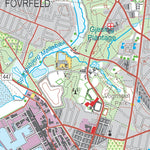 Kortforsyningen Esbjerg N (1:50,000 scale) digital map