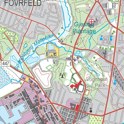 Kortforsyningen Esbjerg N (1:50,000 scale) digital map