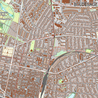 Kortforsyningen Esbjerg Ø (1:25,000 scale) digital map