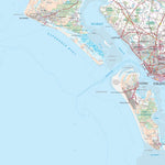 Kortforsyningen Fanø (1:100,000 scale) digital map