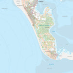 Kortforsyningen Fanø (1:50,000 scale) digital map