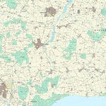 Kortforsyningen Faxe (1:25,000 scale) digital map