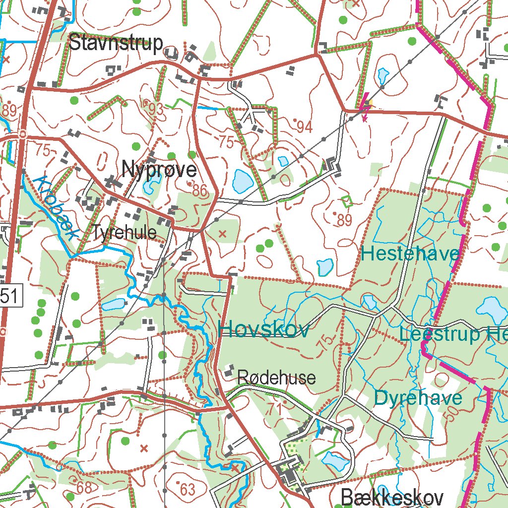 Faxe (1:50,000 scale) Map by Kortforsyningen | Avenza Maps