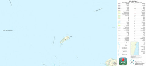 Kortforsyningen Femø (1:25,000 scale) digital map