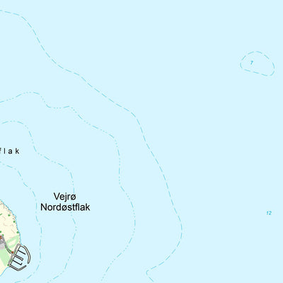 Kortforsyningen Femø (1:25,000 scale) digital map
