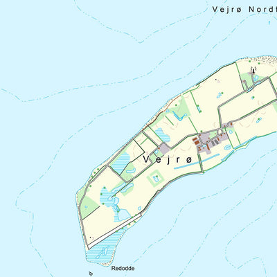 Kortforsyningen Femø (1:25,000 scale) digital map