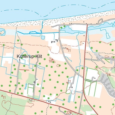 Kortforsyningen Fjerritslev (1:50,000 scale) digital map