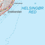 Kortforsyningen Fredensborg (1:50,000 scale) digital map