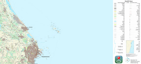 Kortforsyningen Frederikshavn (1:25,000 scale) digital map