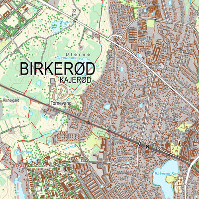 Kortforsyningen Frederikssund (1:25,000 scale) digital map