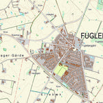 Kortforsyningen Fuglebjerg (1:25,000 scale) digital map