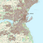 Kortforsyningen Galten (1:25,000 scale) digital map