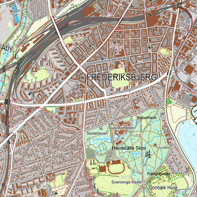 Kortforsyningen Galten (1:25,000 scale) digital map