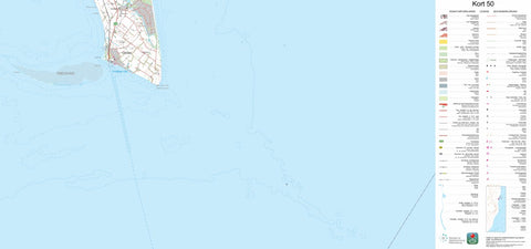 Kortforsyningen Gedser (1:50,000 scale) digital map