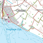 Kortforsyningen Gedser (1:50,000 scale) digital map