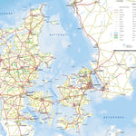 Kortforsyningen General Map of Denmark (1:1,000,000) digital map
