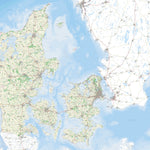 Kortforsyningen General Map of Denmark (1:250,000) digital map