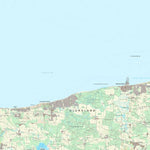 Kortforsyningen Glesborg (1:25,000 scale) digital map