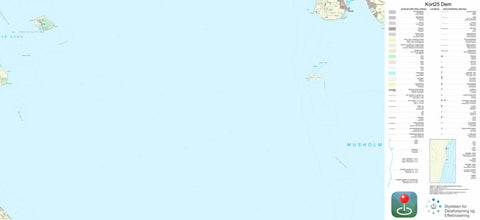 Kortforsyningen Gørlev (1:25,000 scale) digital map