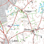 Kortforsyningen Gørlev (1:50,000 scale) digital map