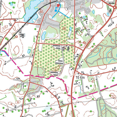 Kortforsyningen Gørlev (1:50,000 scale) digital map