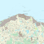 Kortforsyningen Græsted (1:25,000 scale) digital map