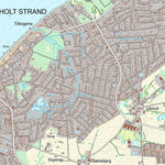 Kortforsyningen Græsted (1:25,000 scale) digital map