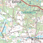 Kortforsyningen Grenaa (1:100,000 scale) digital map