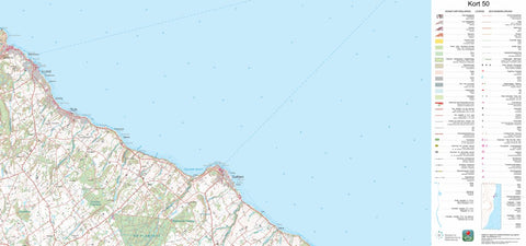 Kortforsyningen Gudhjem 1 (1:50,000 scale) digital map