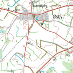 Kortforsyningen Haderslev (1:50,000 scale) digital map