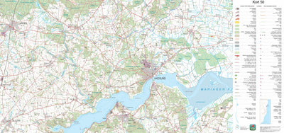 Kortforsyningen Hadsund 1 (1:50,000 scale) digital map