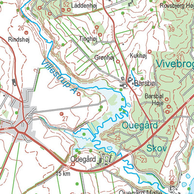Kortforsyningen Hadsund 1 (1:50,000 scale) digital map