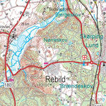 Kortforsyningen Hadsund (1:100,000 scale) digital map