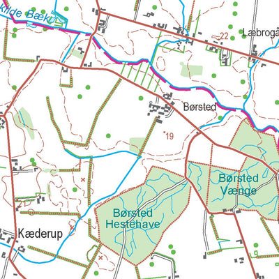 Kortforsyningen Haslev (1:50,000 scale) digital map