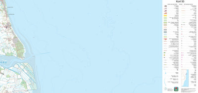 Kortforsyningen Havndal (1:50,000 scale) digital map