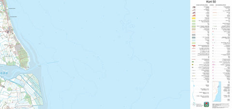 Kortforsyningen Havndal (1:50,000 scale) digital map