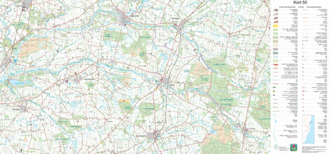 Kortforsyningen Hejnsvig (1:50,000 scale) digital map