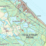 Kortforsyningen Helsingør (1:25,000 scale) digital map