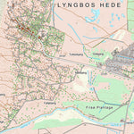 Kortforsyningen Henne (1:25,000 scale) digital map