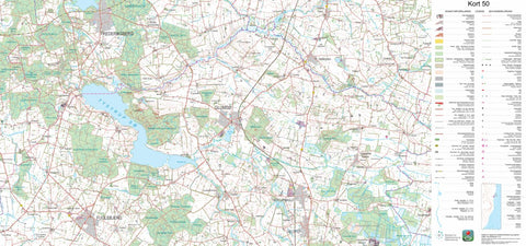 Kortforsyningen Herlufmagle (1:50,000 scale) digital map