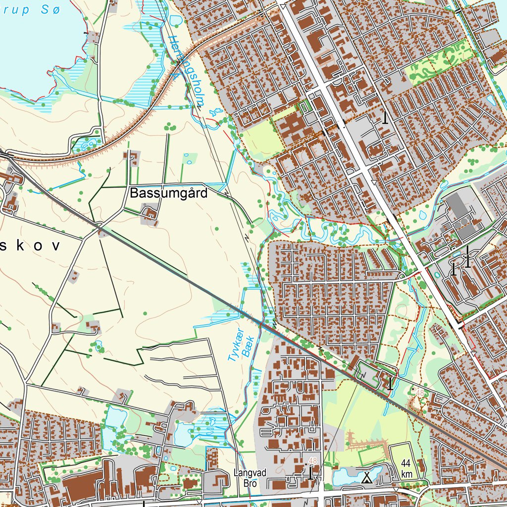 Herning (1:25,000 scale) Map by Kortforsyningen | Avenza Maps
