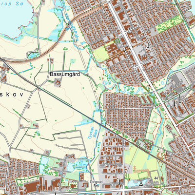 Kortforsyningen Herning (1:25,000 scale) digital map