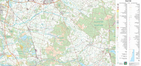 Kortforsyningen Herning (1:50,000 scale) digital map