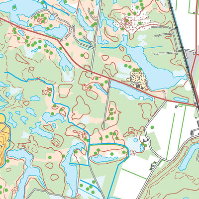Kortforsyningen Herning (1:50,000 scale) digital map